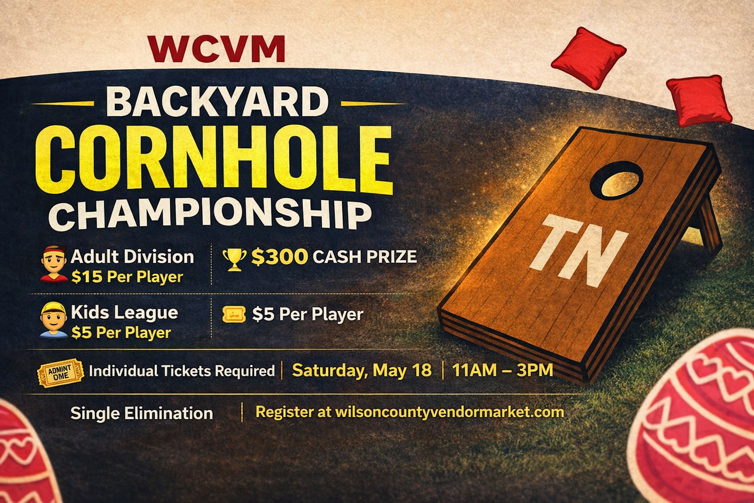 WCVM Backyard Cornhole Championship