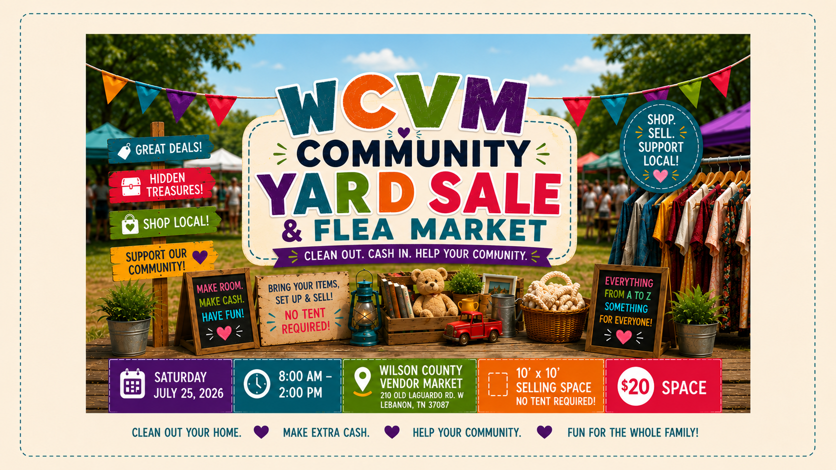 WCVM Community Yard Sale & Flea Market