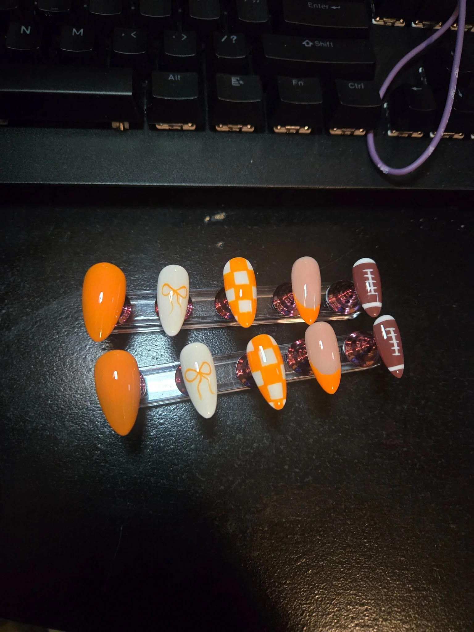 Starlight pressed nails - Image 6