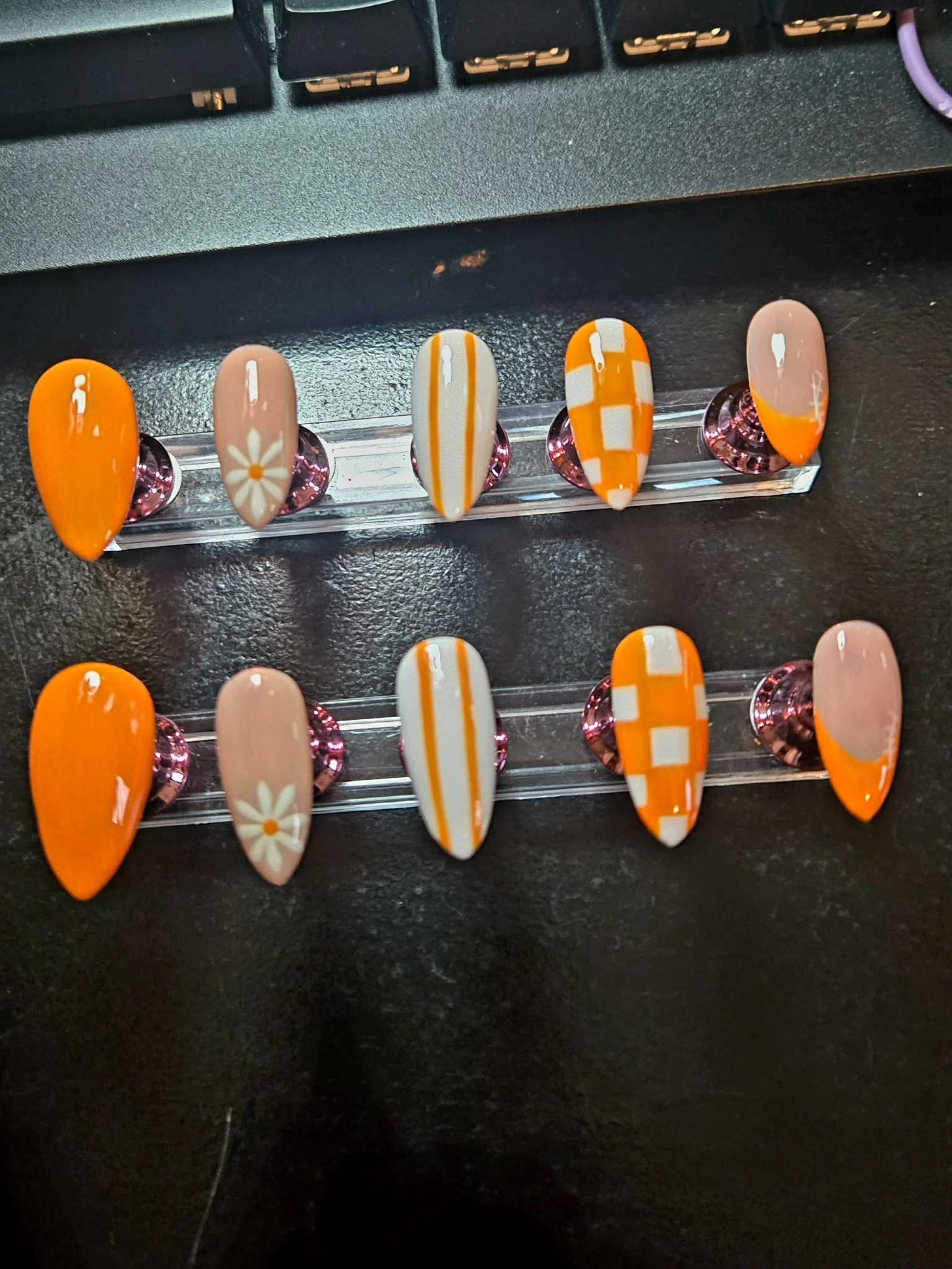Starlight pressed nails - Image 1