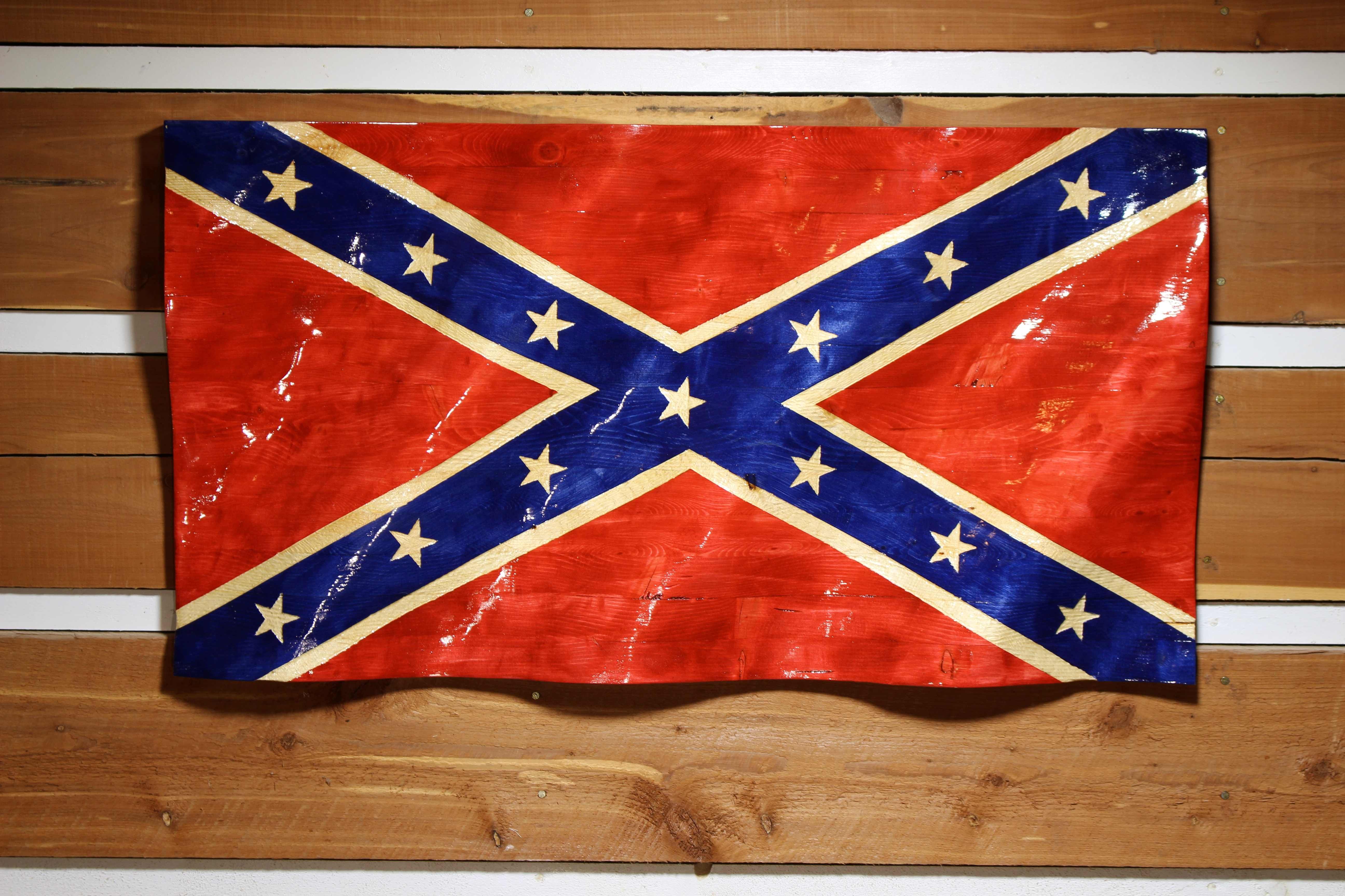 Confederate Waving Flag