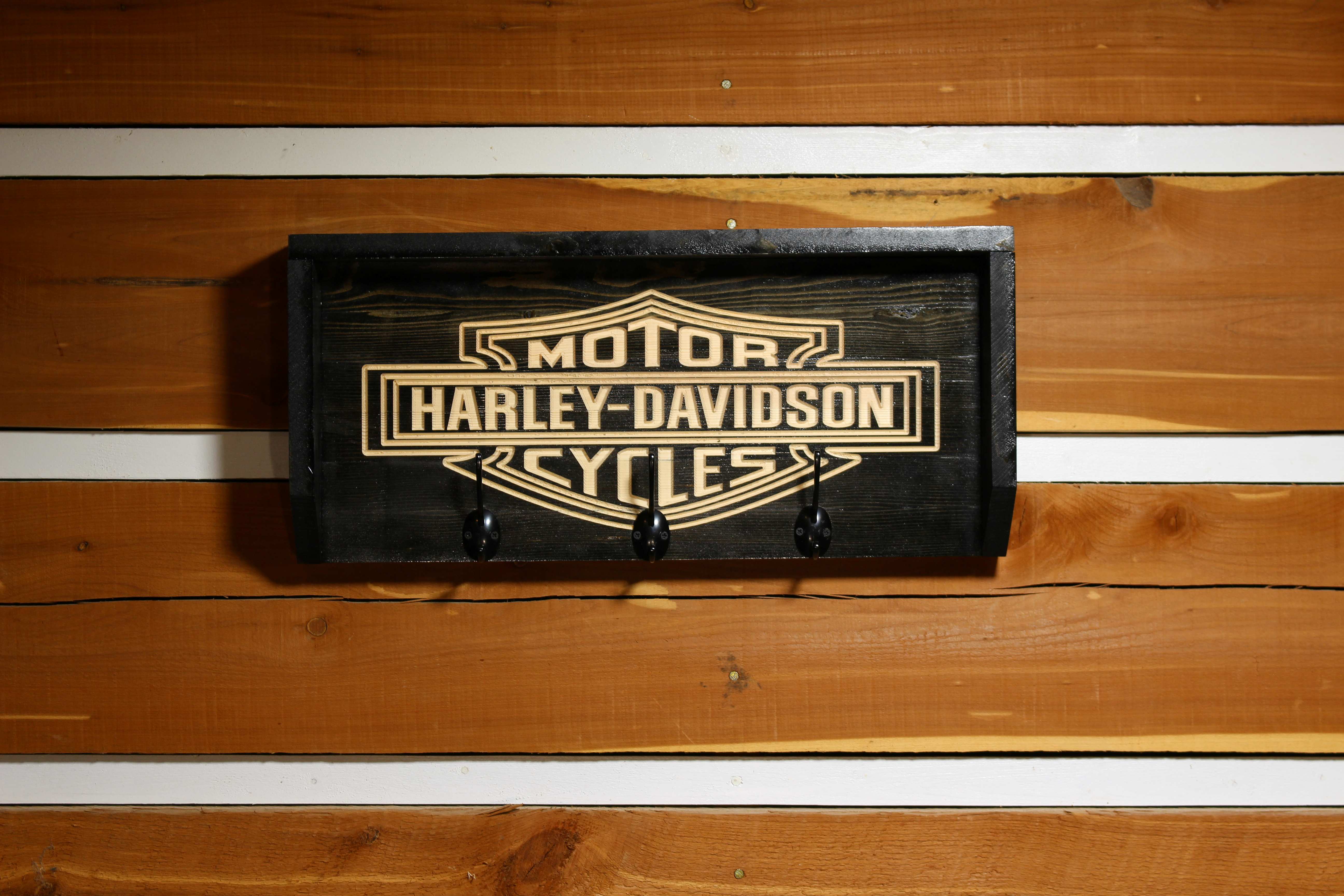 Harley Davidson 3 hook coat Rack