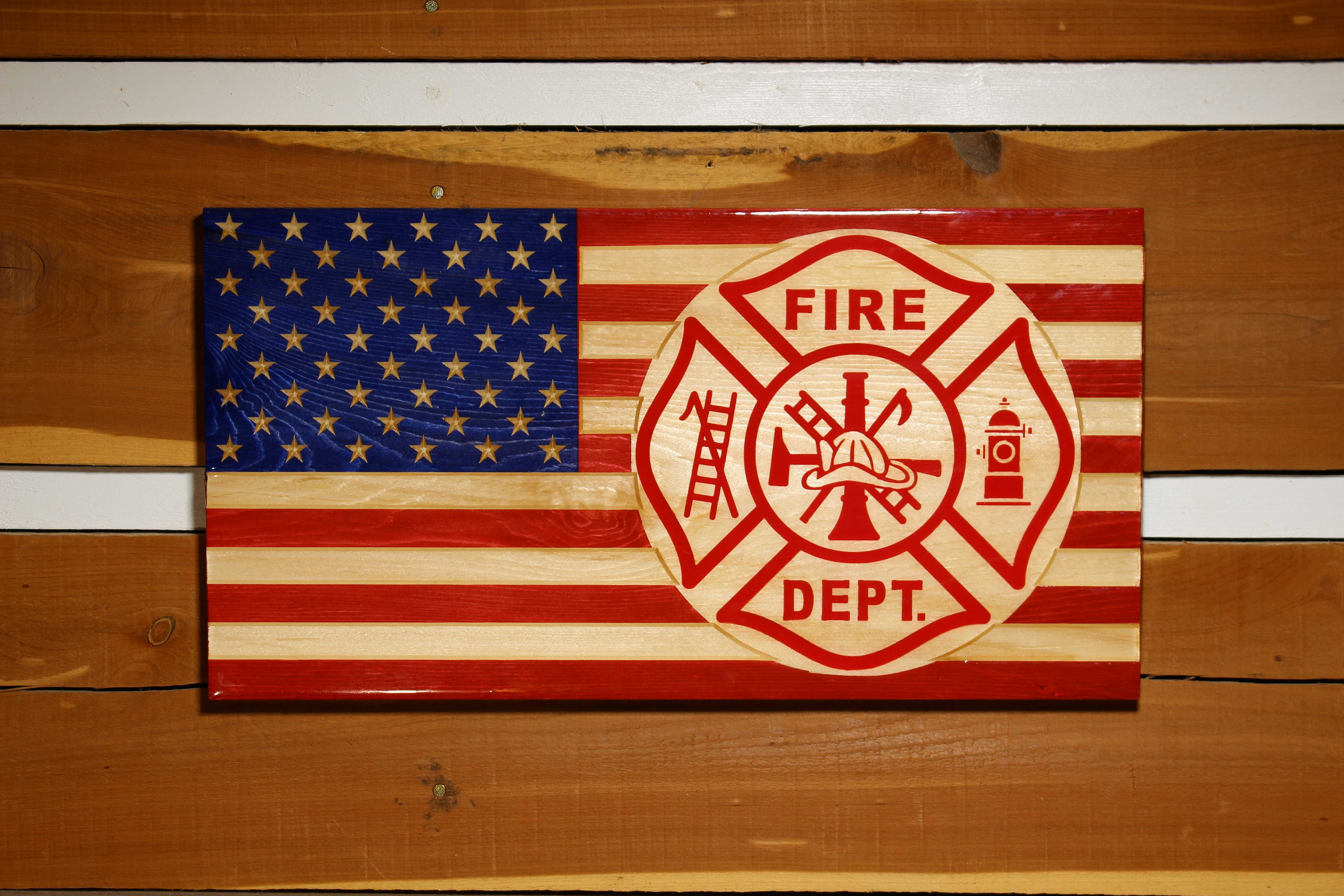 Fire Department American Flag