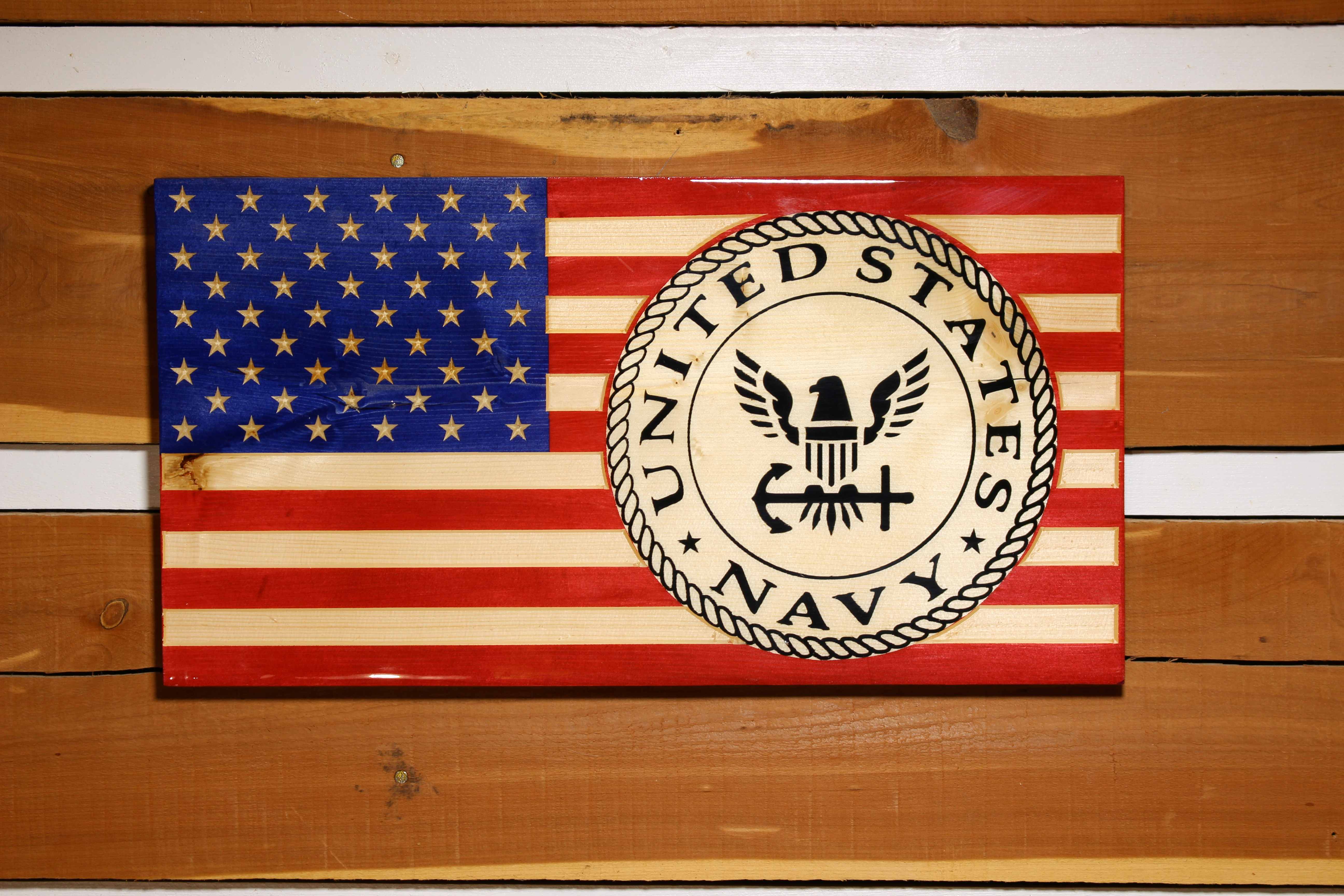 United States Navy American Flag