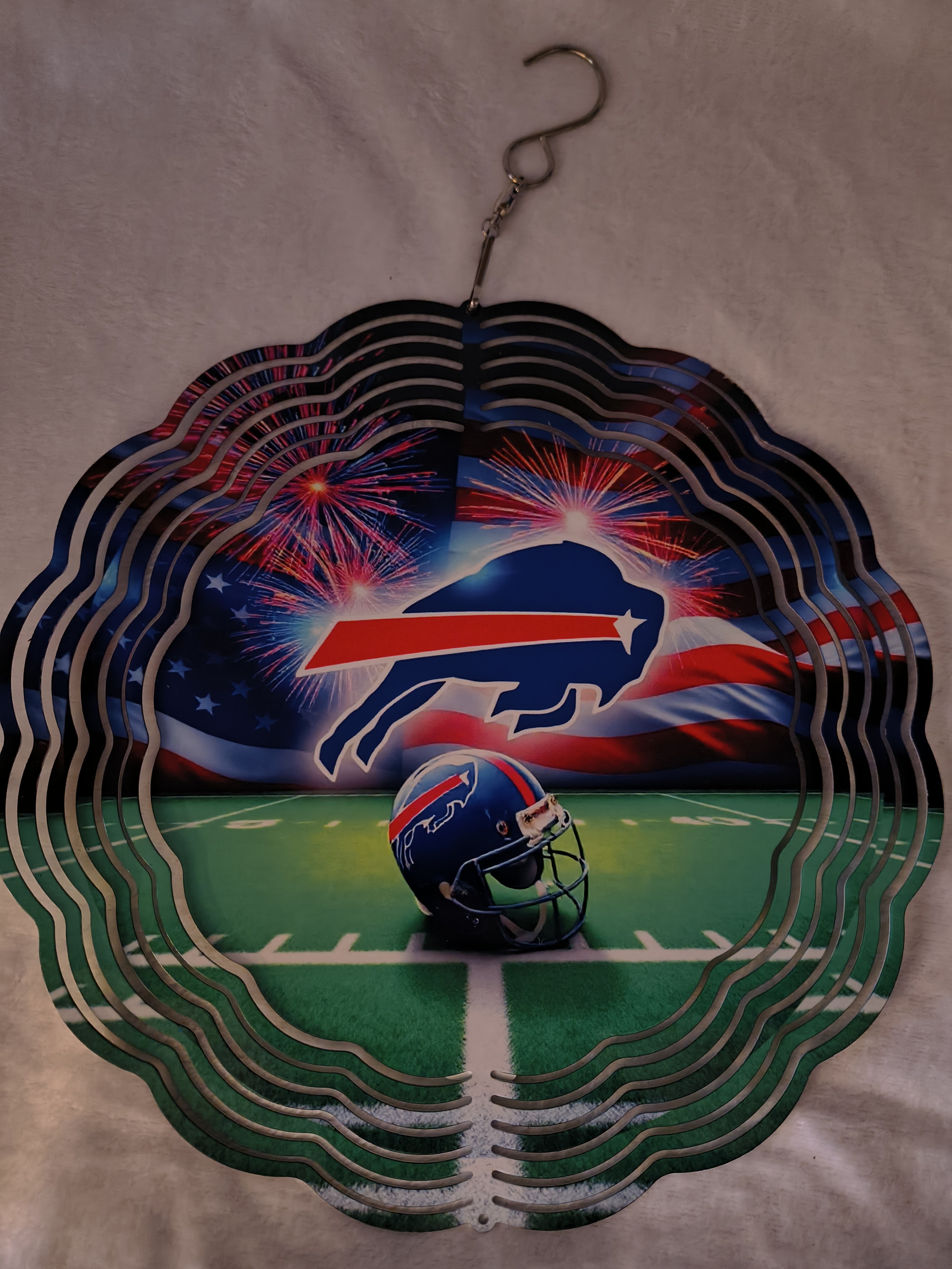 Buffalo Bills Firework Wind Spinner