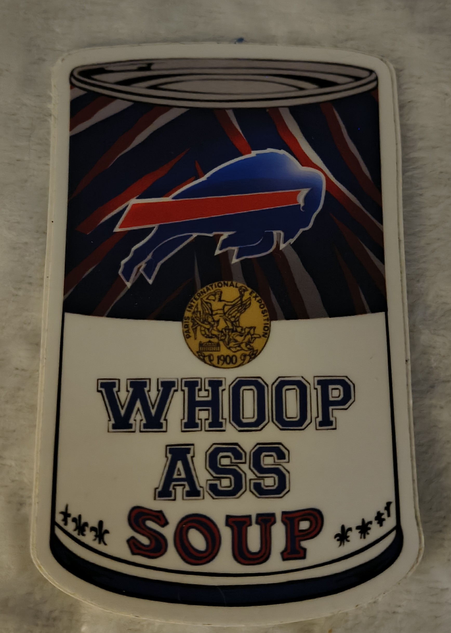 Buffalo Bills Can Of Whoop Ass Sticker
