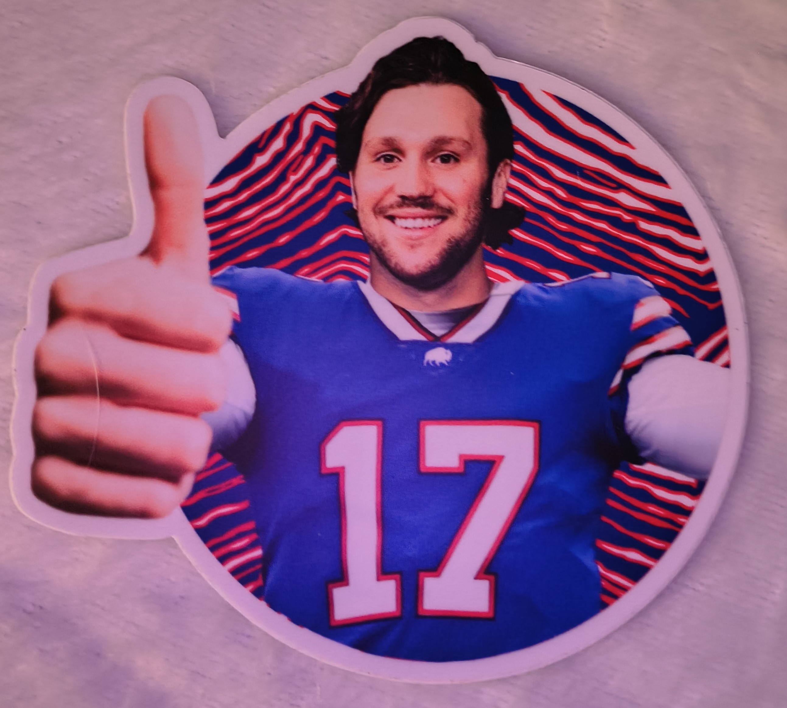 Josh Allen Thumbs Up Sticker