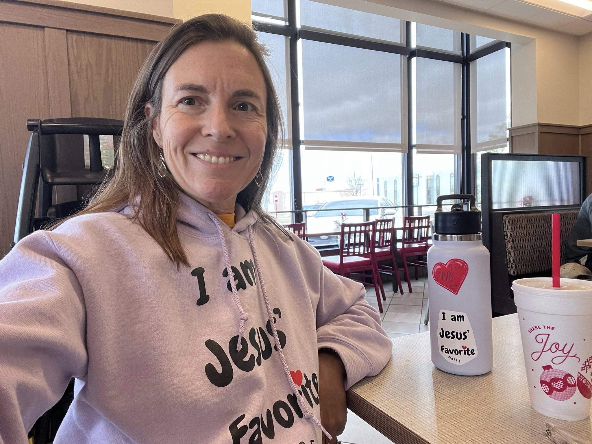 Purple "I am Jesus' favorite" hoodie