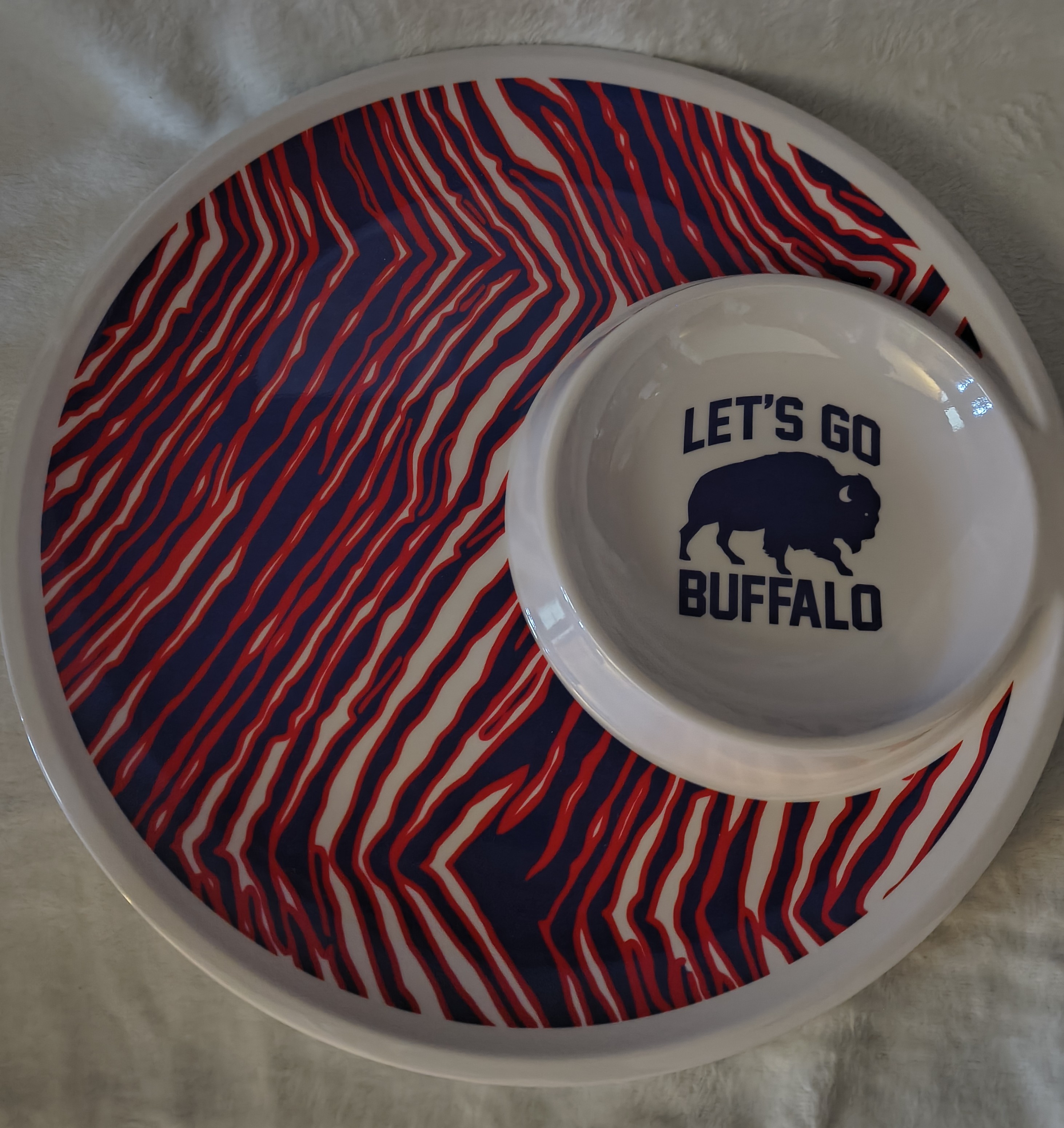 Mafia Stripes Chip & Dip Platter