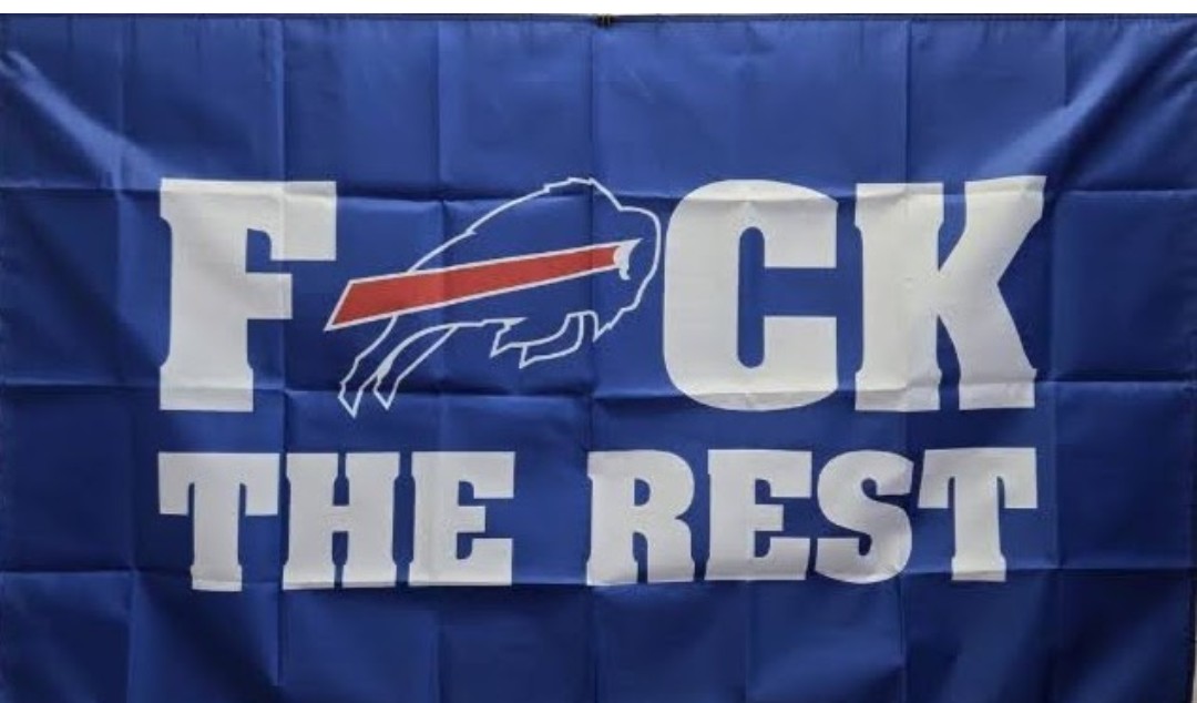 Buffalo Bills F@ck The Rest Flag - Blue 3ft x 5ft