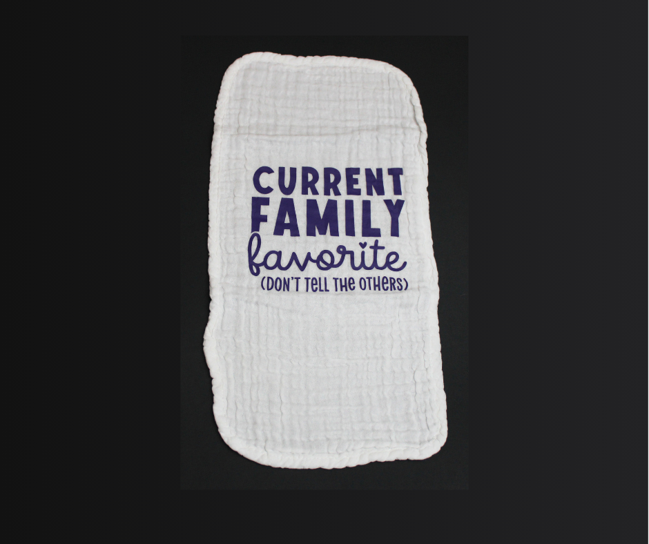 current family favorite burp cloth