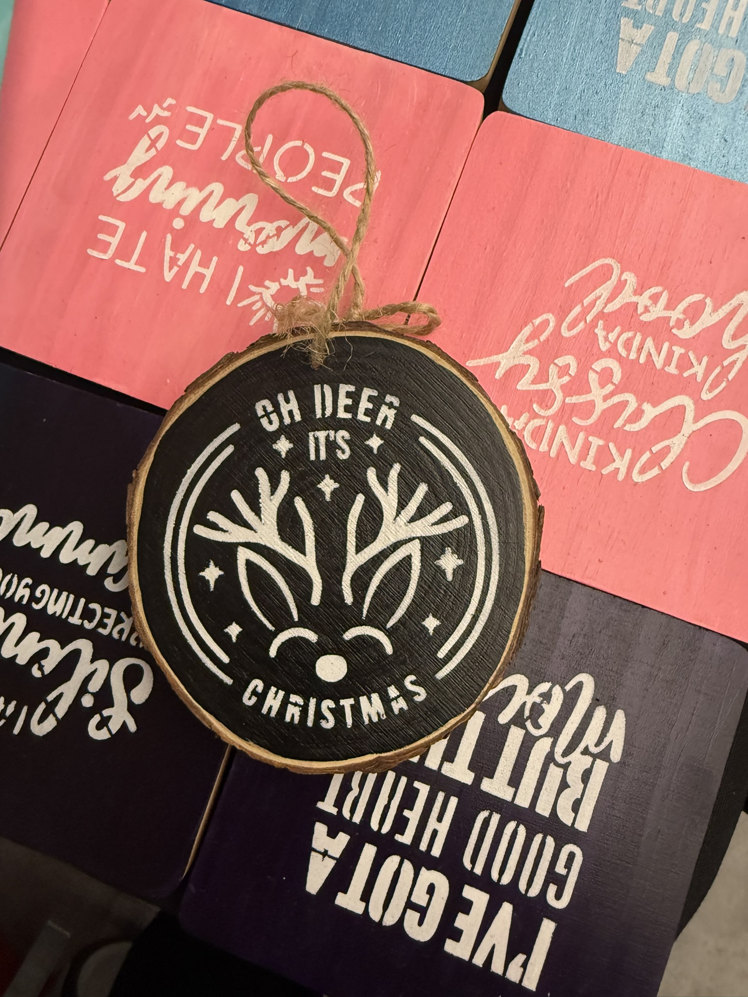 oh deer its christmas ornament