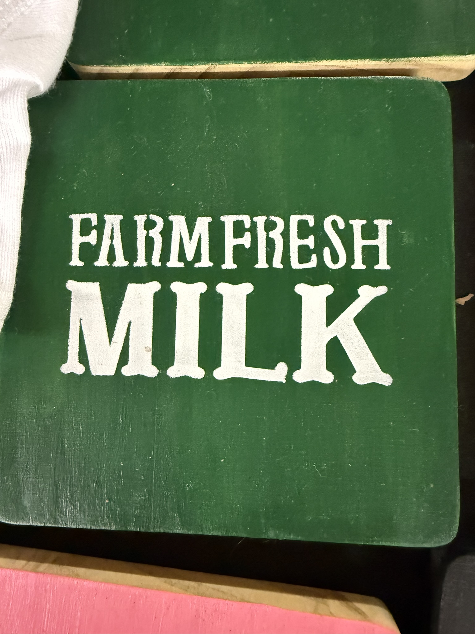 farm fresh milk coaster