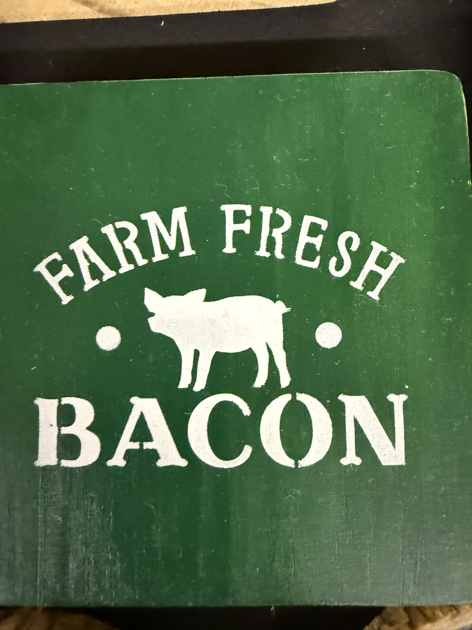 farm fresh bacon coaster