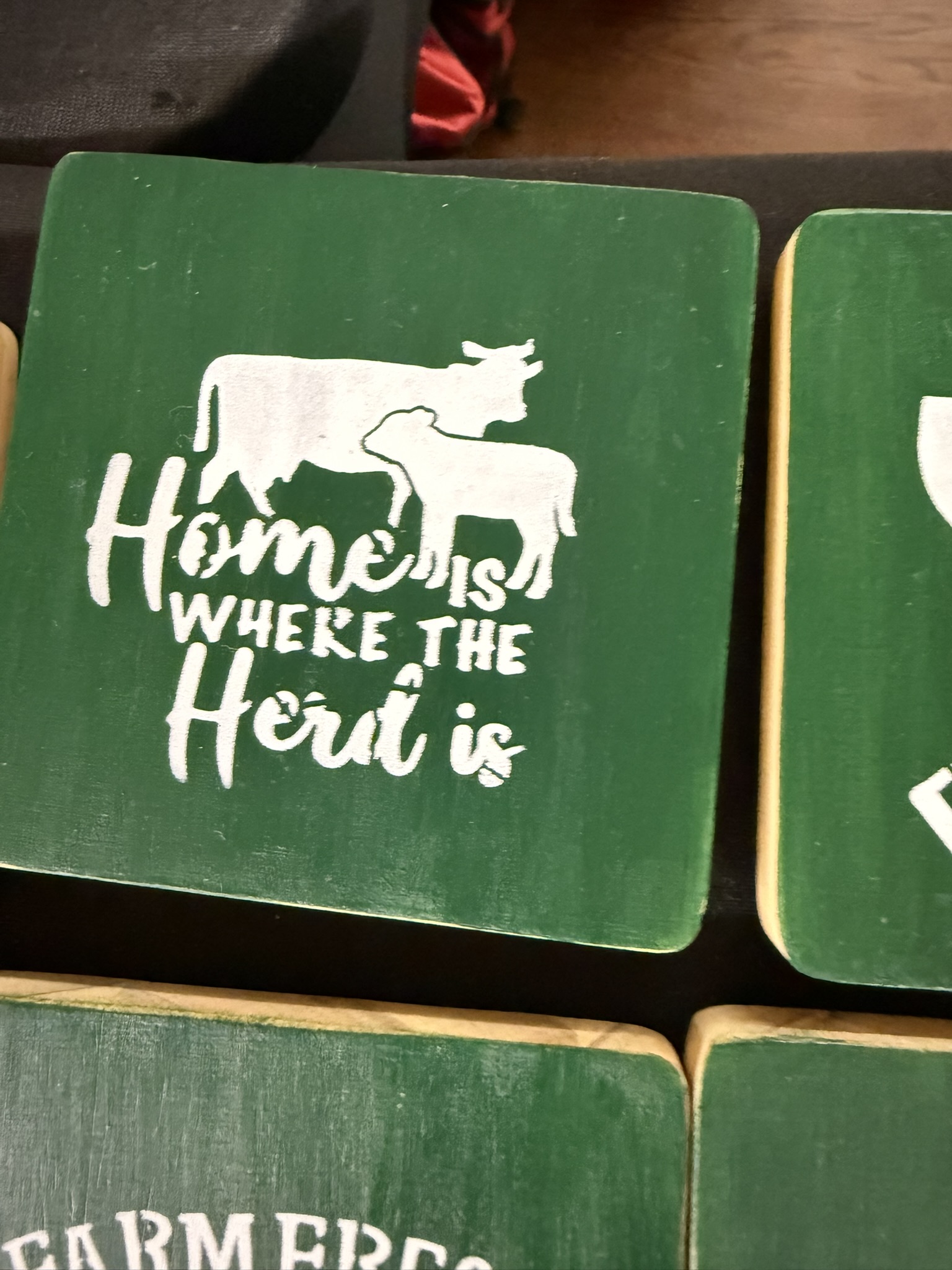 home is where the herd is coaster
