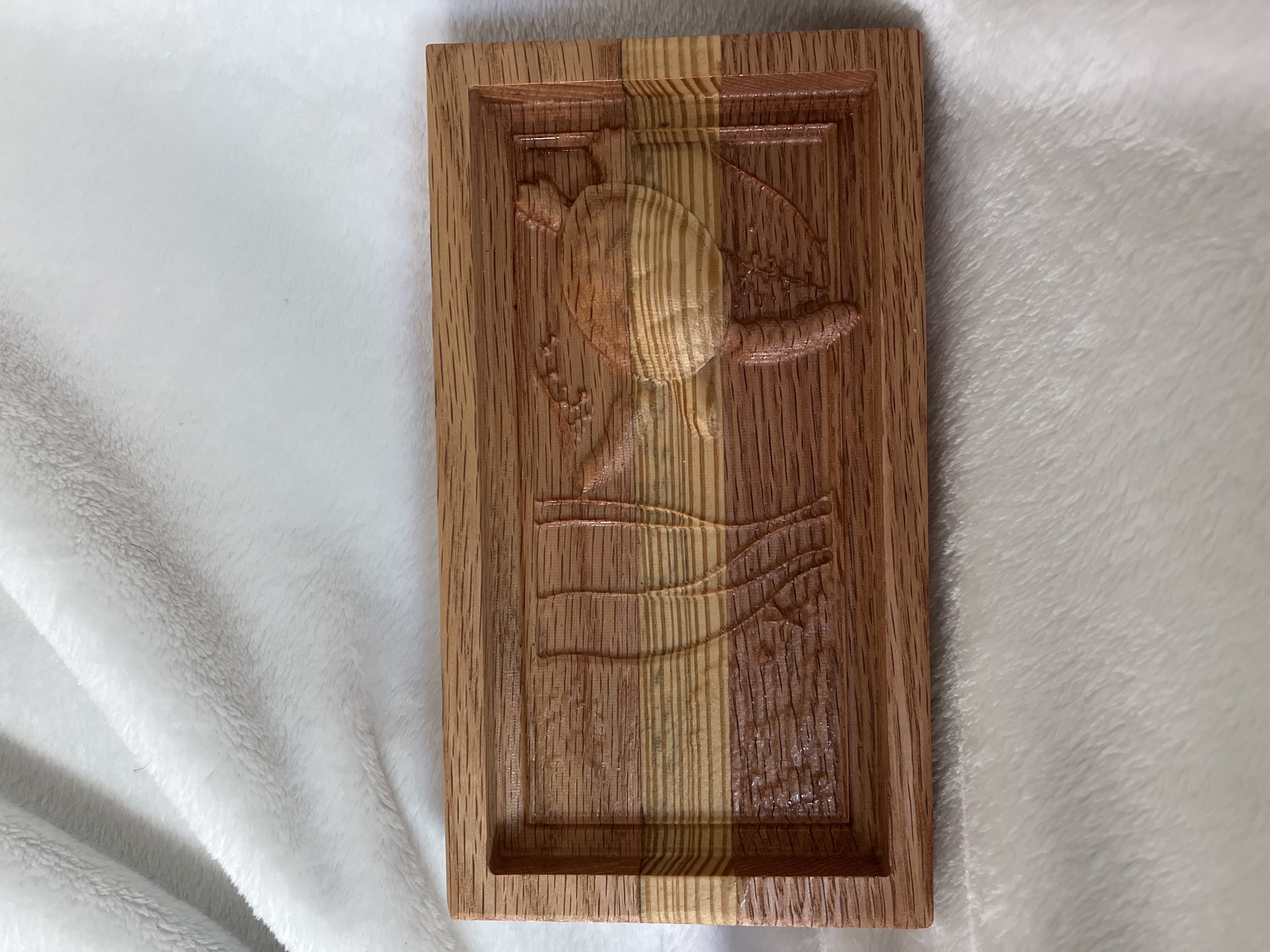 Turtle relief carving