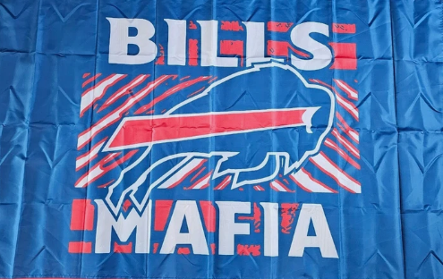 Buffalo Bills Mafia w/Mafia Stripes Flag 3ft x 5ft