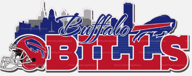 Buffalo Bills Skyline Sticker (Small) 4in Long x 1.5in Wide