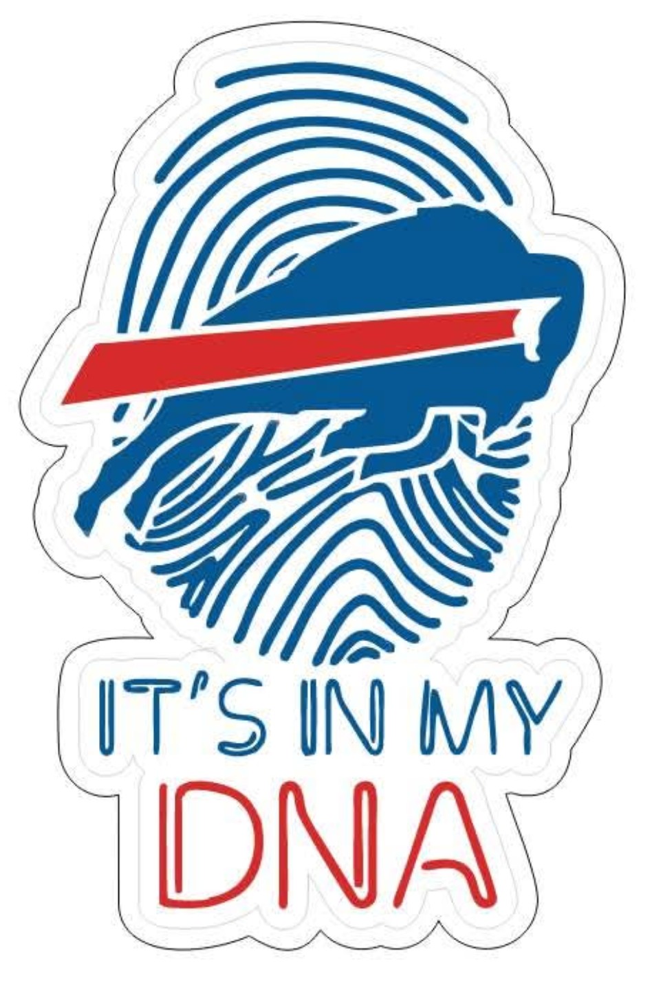 It's In My DNA Sticker 3in x 4.7in
