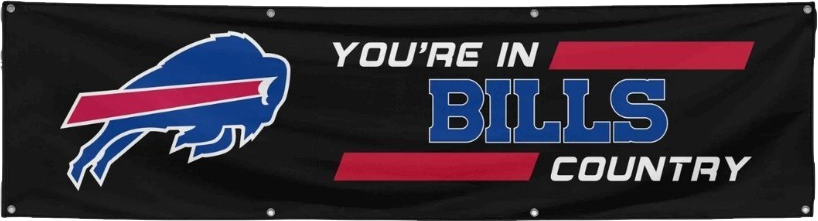 Buffalo Bills " Your're In Bills Country" Banner Flag - 2ft x 8ft