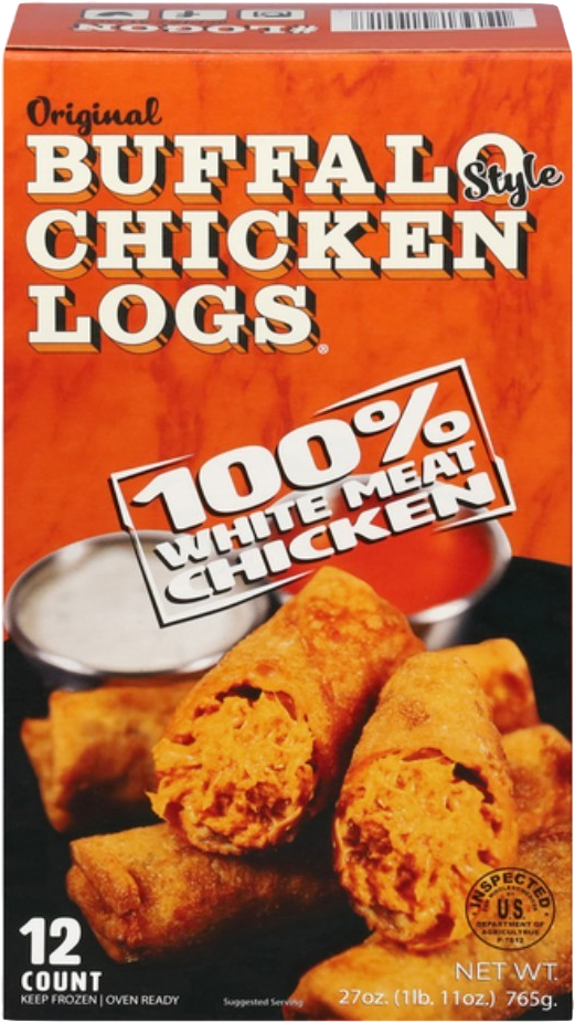 Pizza Logs 12pk Buffalo Chicken *PRE PAY ONLY*