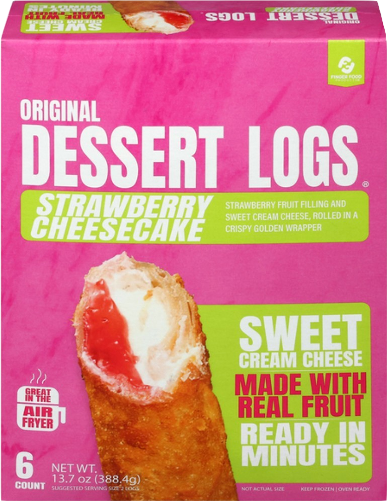 Pizza Logs Strawberry Cheesecake Dessert 6pk *PRE PAY ONLY*
