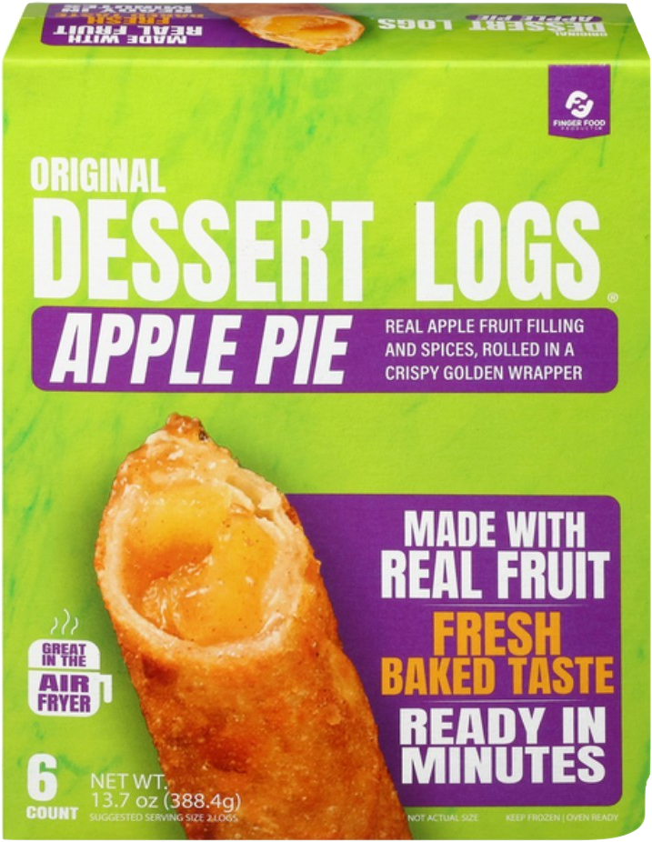 Pizza Logs Apple Pie Dessert Logs 6pk *PRE PAY ONLY*