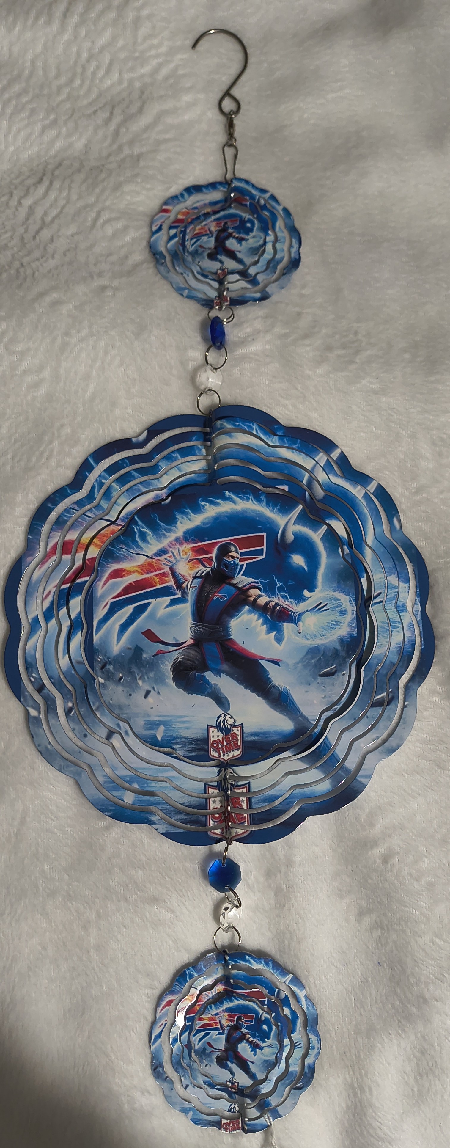 Bills Ninja Triple Plate Wind Spinner