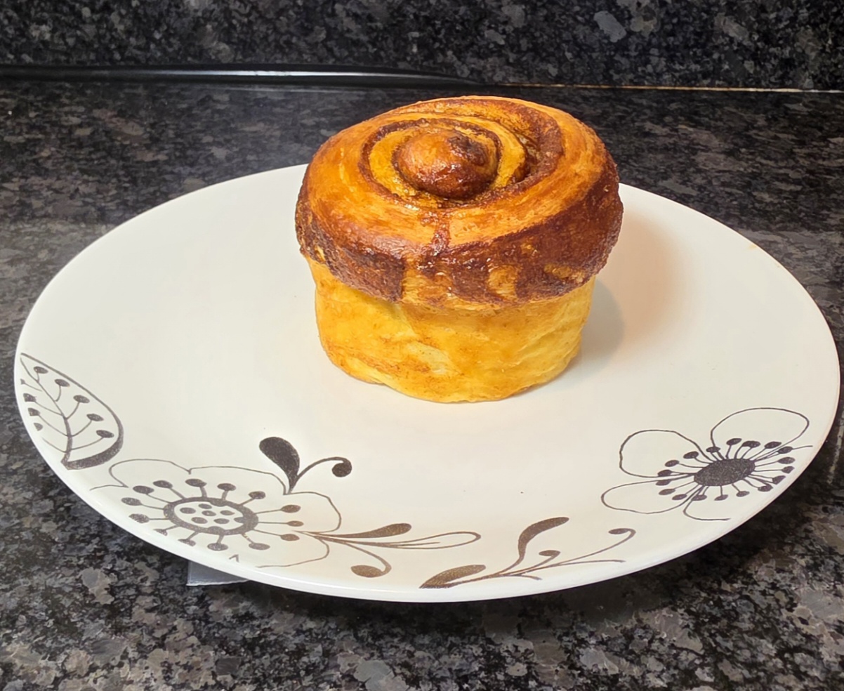 Made to order French brioche cinnamon roll